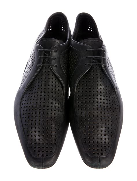 prada perforated derby shoes